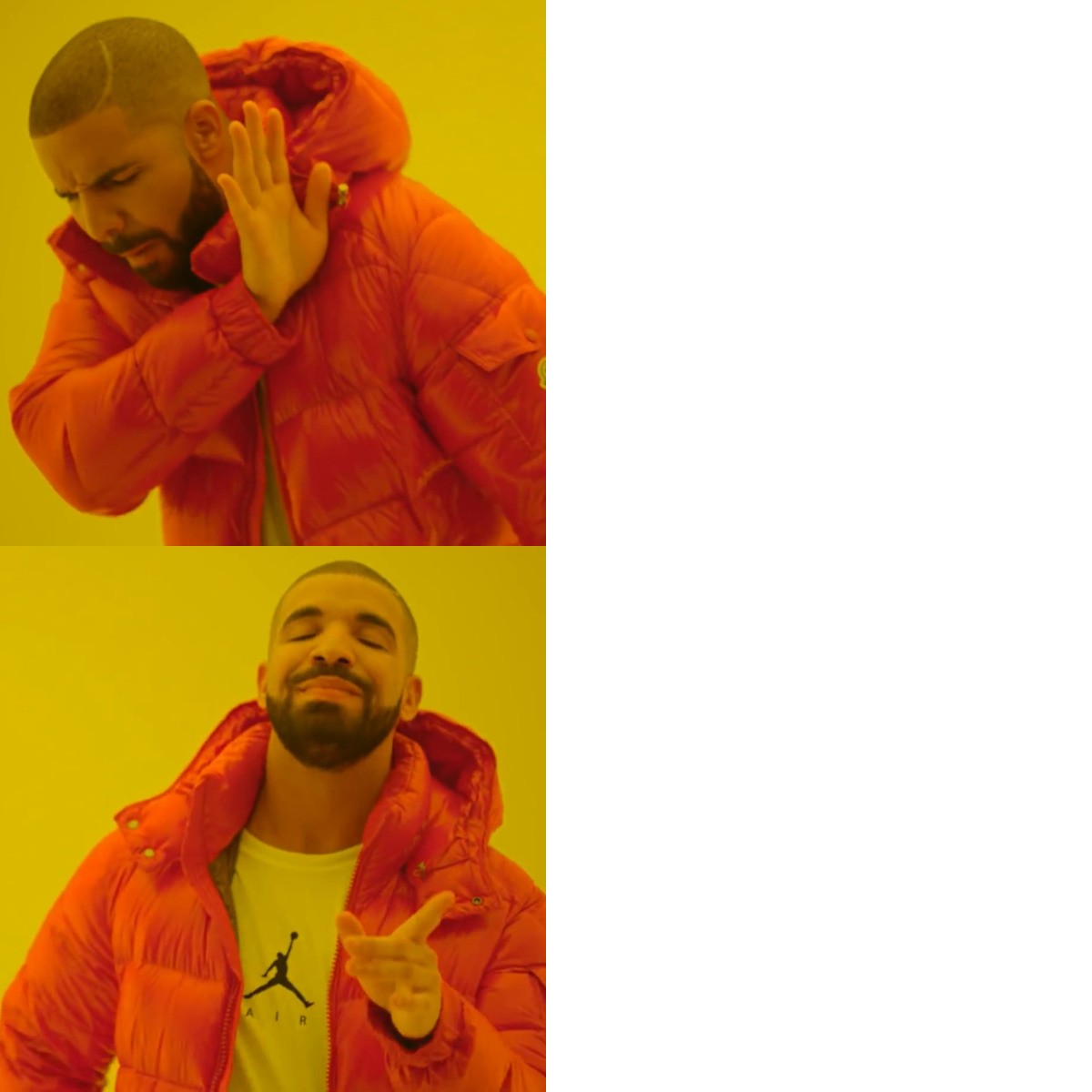 Drake Hotline Bling meme about Armra