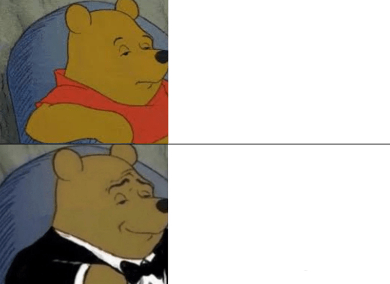 Tuxedo Winnie The Pooh meme about Armra