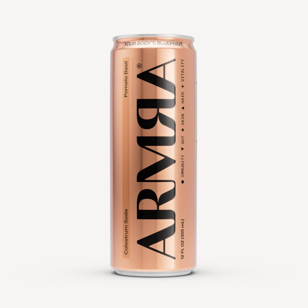 ARMRA Colostrum Soda Pomelo Basil 12-Pack
